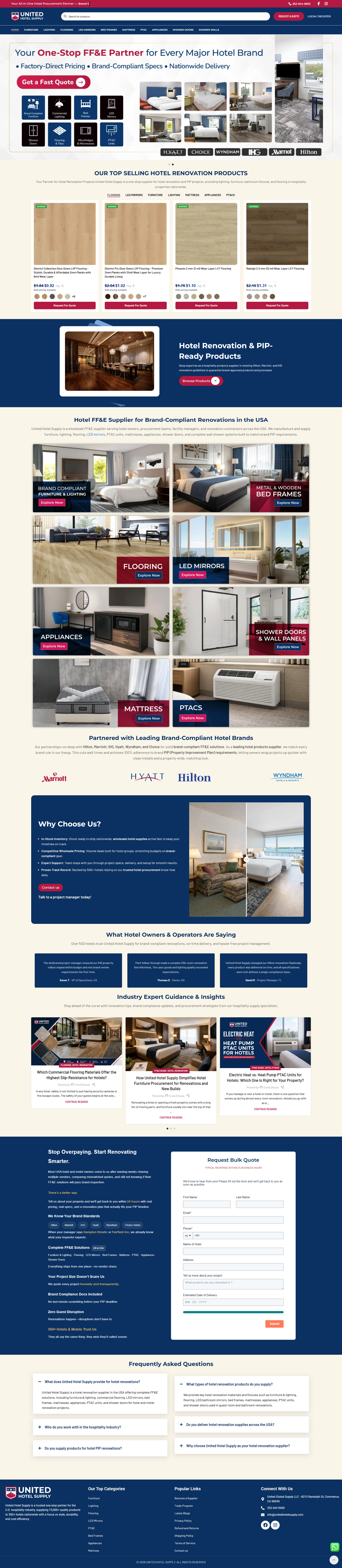 United Hotel Supply project preview